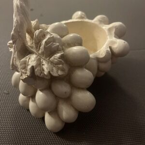 Unique Vintage Ceramic Grapes Covered Sugar Bowl